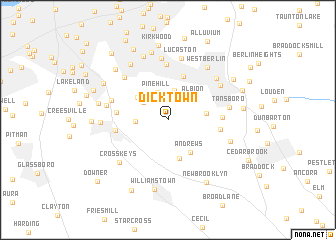 map of Dicktown