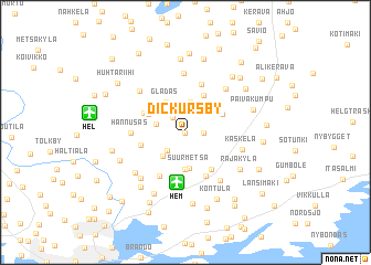 map of Dickursby