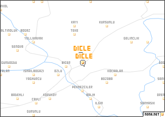 map of Dicle