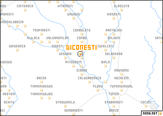 map of Diconeşti