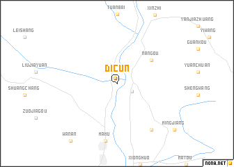 map of Dicun