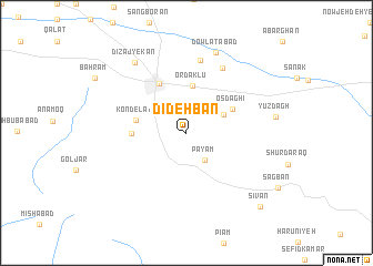 map of Dīdehbān