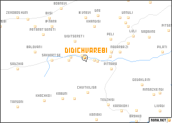 map of Didi-Chvarebi