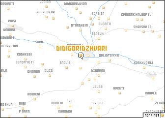 map of Didi-Goridzhvari