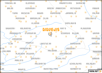 map of Didvėjis