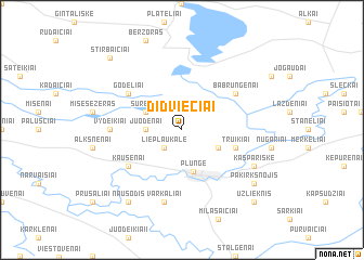 map of Didviečiai