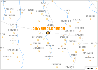 map of Didysis Plonėnas