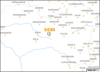 map of Diéba