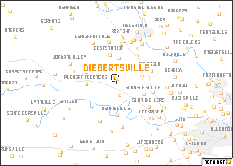 map of Diebertsville