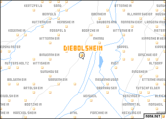 map of Diebolsheim