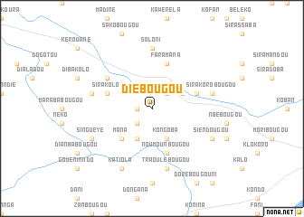 map of Diébougou