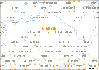 map of Diebzig