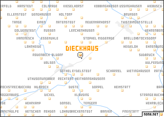 map of Dieckhaus