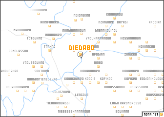 map of Diédabo