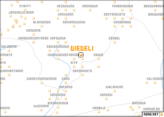map of Diedéli