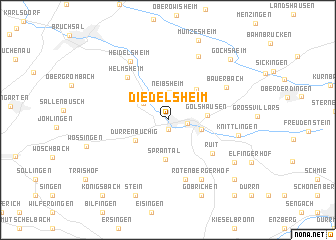 map of Diedelsheim