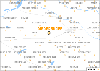 map of Diedersdorf