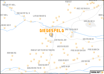 map of Diedesfeld