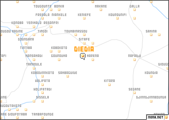map of Diédia