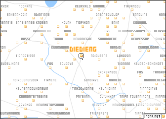 map of Diédieng