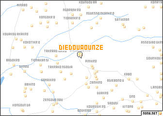 map of Diédou Aounzé