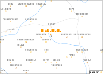 map of Diédougou