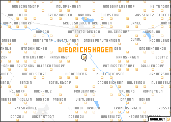 map of Diedrichshagen