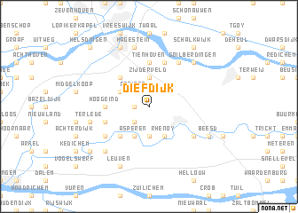 map of Diefdijk