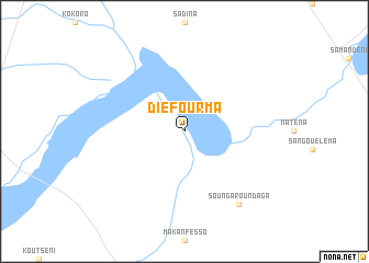 map of Diefourma