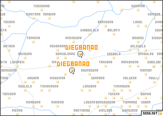 map of Diégbanao