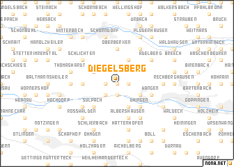 map of Diegelsberg