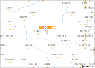 map of Diégonao