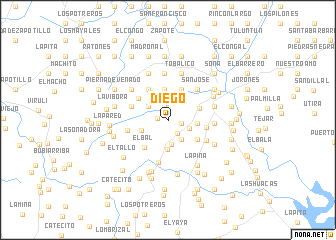 map of Diego