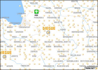map of Diègue