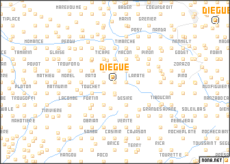 map of Diègue