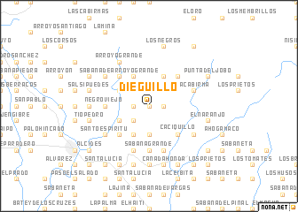 map of Dieguillo