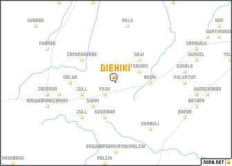 map of Diehiki