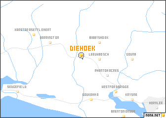 map of Die Hoek