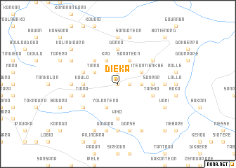 map of Diéka