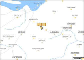 map of Diéké