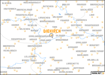 map of Diekirch