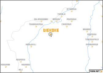 map of Diékoké