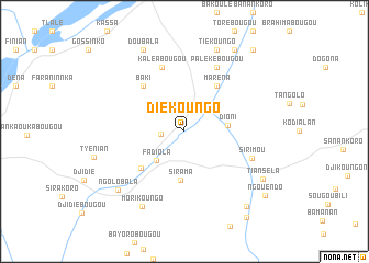 map of Dièkoungo