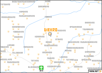map of Diékro