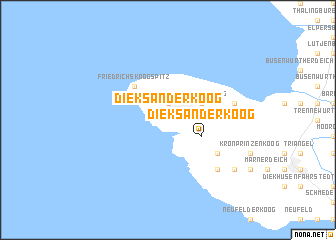 map of Dieksanderkoog