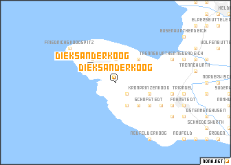 map of Dieksanderkoog