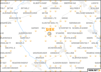 map of Diek