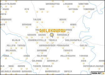 map of Diélekourou