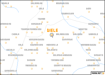 map of Diélé