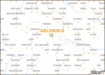 map of Diélindiala